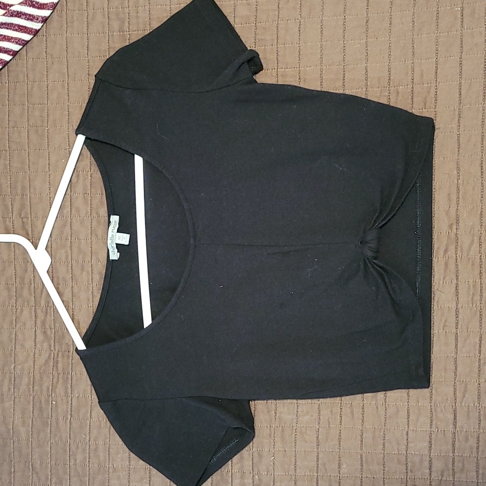 Charlotte Russe X-small black crop top